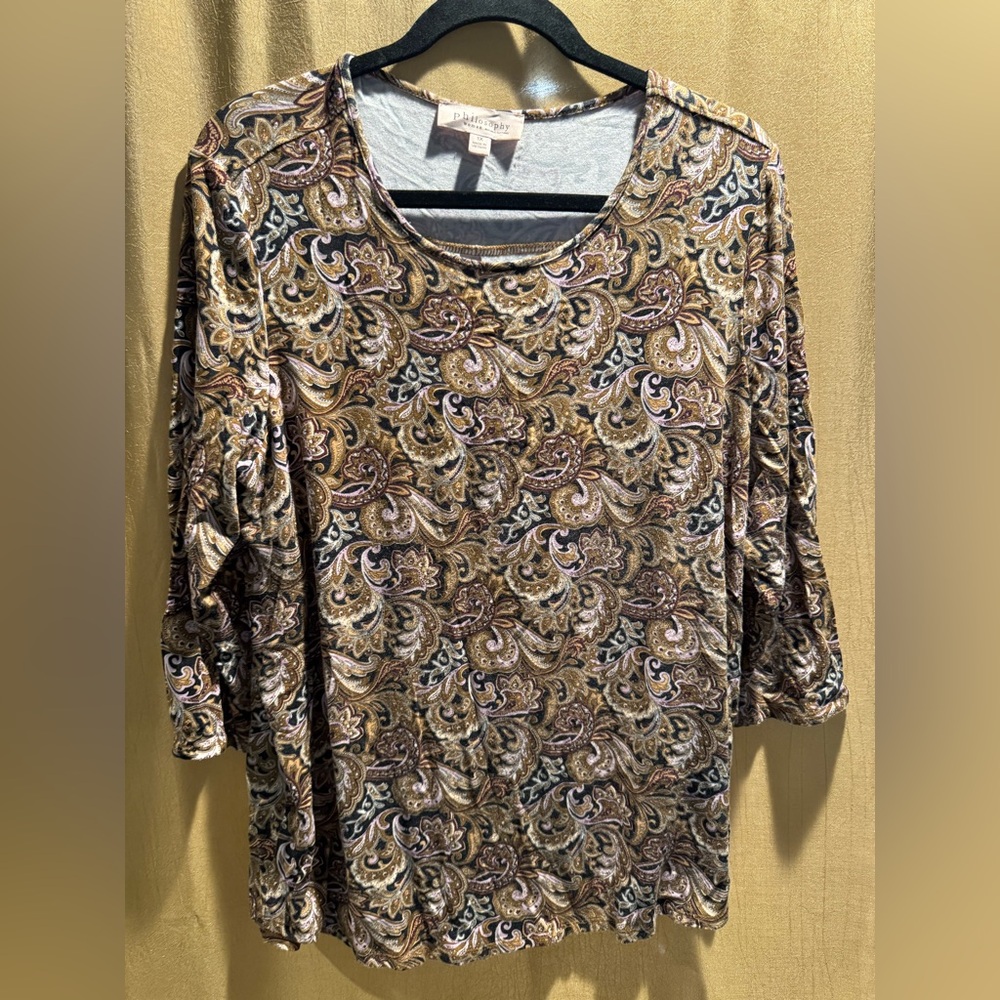 Philosophy Paisely Print Top